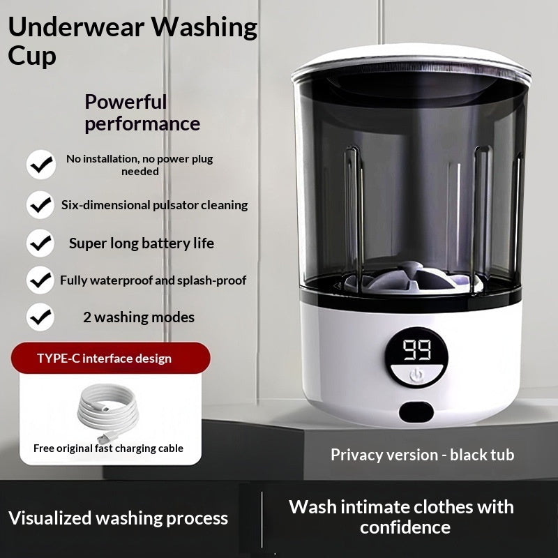 Lumio SpinWash — Portable Mini Underwear Washer