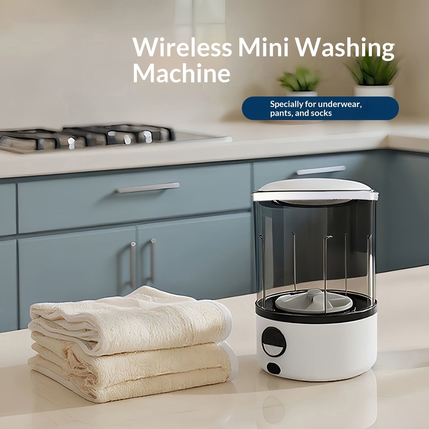 Lumio SpinWash — Portable Mini Underwear Washer