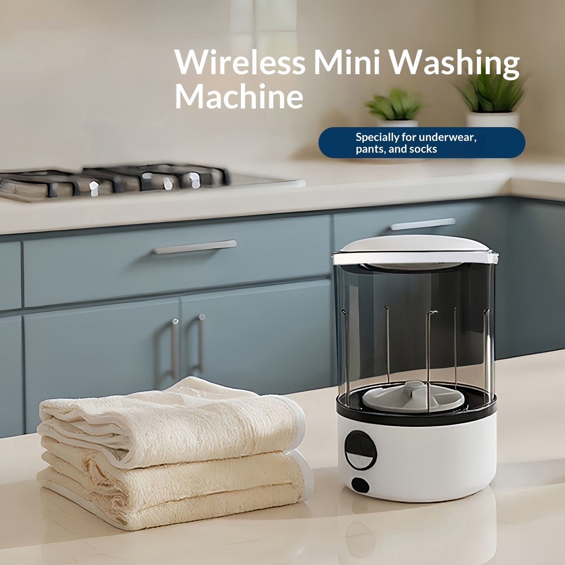 Lumio SpinWash — Portable Mini Underwear Washer