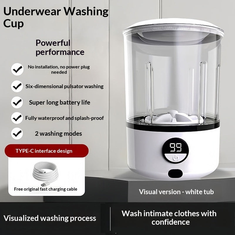 Lumio SpinWash — Portable Mini Underwear Washer
